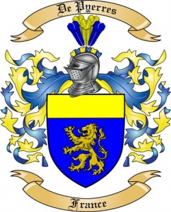 De Pyerres Family Crest from France