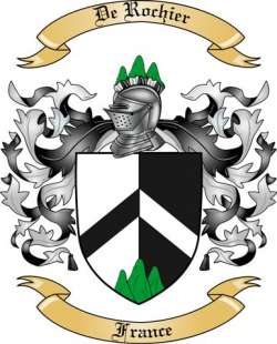 De Rochier Family Crest from France