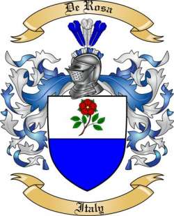 De Rosa Family Crest from Italy2