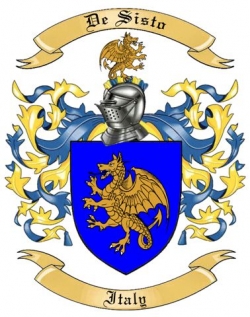 De Sisto Family Crest from Italy