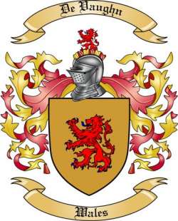 De Vaughn Family Crest from Wales