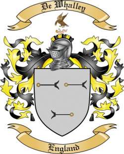 De Whalley Family Crest from England
