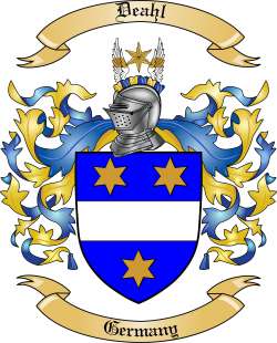 Deahl Family Crest from Germany