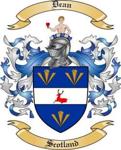 Dean Family Crest from Scotland
