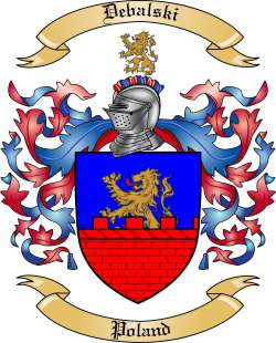 Debalski Family Crest from Poland
