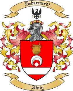 Debernardi Family Crest from Italy