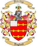 Debridge Family Crest from England