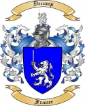 Decamp Family Crest from France