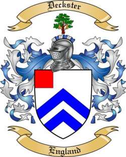 Deckster Family Crest from England