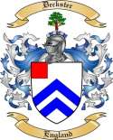 Deckster Family Crest from England