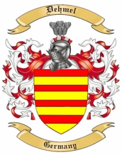 Dehmel Family Crest from Germany1