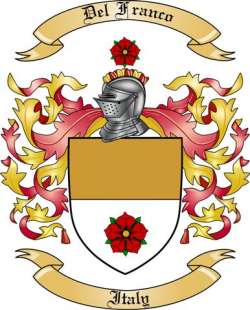 DelFranco Family Crest from Italy