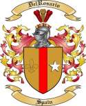 DelRosario Family Crest from Spain