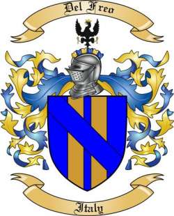 Del Freo Family Crest from Italy