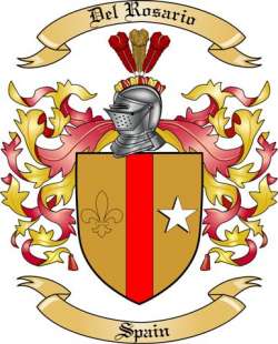 Del Rosario Family Crest from Spain