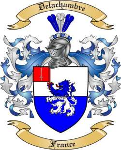 Delachambre Family Crest from France