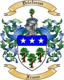 Delaforest Family Crest from France