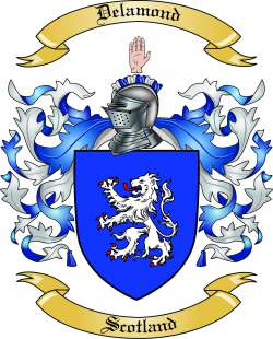 Delamond Family Crest from Scotland