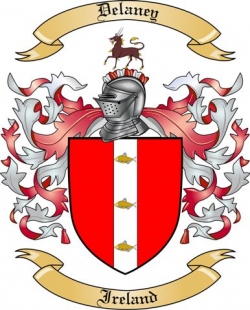 Delaney Family Crest from Ireland