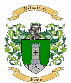 Delapierre Family Crest from Spain