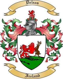 Deleas Family Crest from Ireland