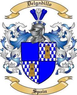 Delgadillo Family Crest from Spain