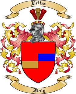 Delias Family Crest from Italy