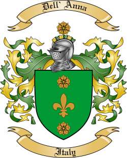 Dell' Anna Family Crest from Italy