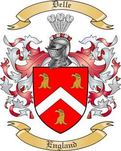 Delle Family Crest from England