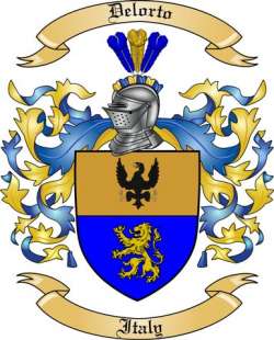 Delorto Family Crest from Italy2
