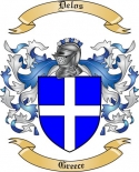 Delos Family Crest from Greece