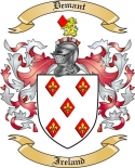 Demant Family Crest from Ireland