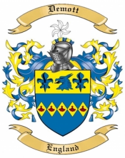 Demott Family Crest from England