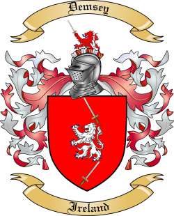 Demsey Family Crest from Ireland