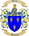 Denis Family Crest from Scotland