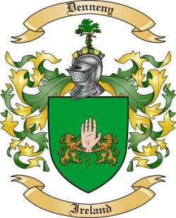 Denneny Family Crest from Ireland