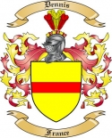 Dennis Family Crest from France