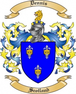 Dennis Family Crest from Scotland