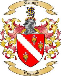 Dennys Family Crest from England2
