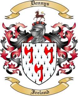 Dennys Family Crest from Ireland