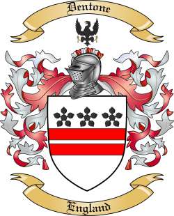 Dentone Family Crest from England