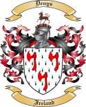 Denys Family Crest from Ireland