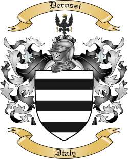 Derossi Family Crest from Italy