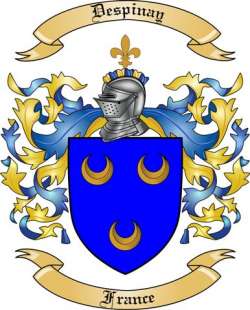 Despinay Family Crest from France