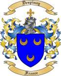 Despinay Family Crest from France