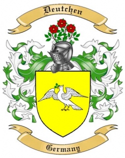 Deutchen Family Crest from Germany