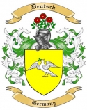 Deutsch Family Crest from Germany