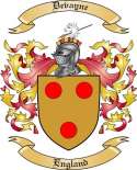 Devayne Family Crest from England