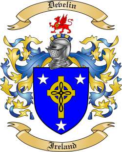Develin Family Crest from Ireland