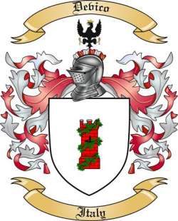 Devico Family Crest from Italy